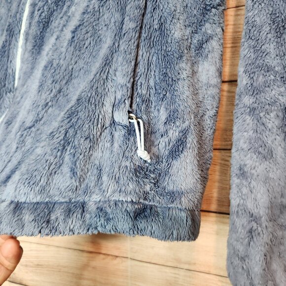 The North Face Blue Gray Osito Fuzzy Fleece Jacket Women's Size S/P Full Zip - Picture 6 of 16